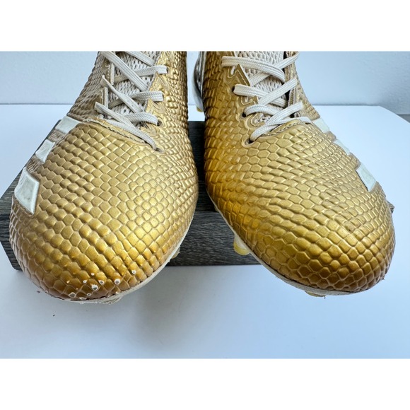 Adidas‎ Adizero 5-Star 6.0 Gold Snakeskin Football Cleats Mens 9.5 BW0778 main image 12